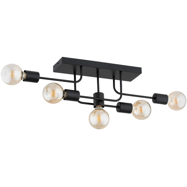 Lampa sufitowa ALFA GOISA CZARNA 5xE27 79cm | 63333