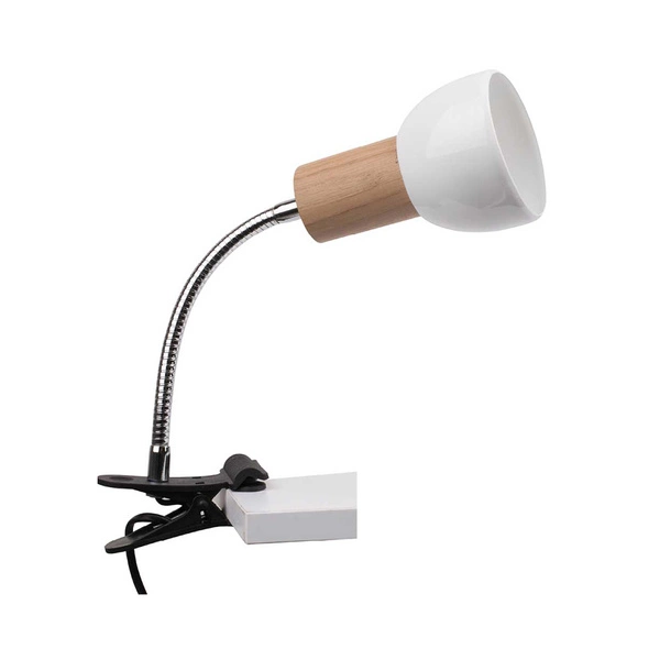 Svenda Clips Flex 1xE27 Max.60W Brzoza/Biały/Biały 2224160WF