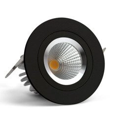 Oprawa wpuszczana LARSI S 6W ciepła 3000K czarny śr. 7,8cm