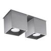 Plafon Sollux QUAD 2 Lampa sufitowa z Aluminium szary, SL.0064