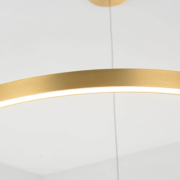 Midway lampa wisząca pierścień mała śr.60 cm 40W | złoty