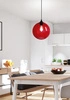 Lampa wisząca EDISON 31-21410 klosz czerwony + żarówka 60W E27