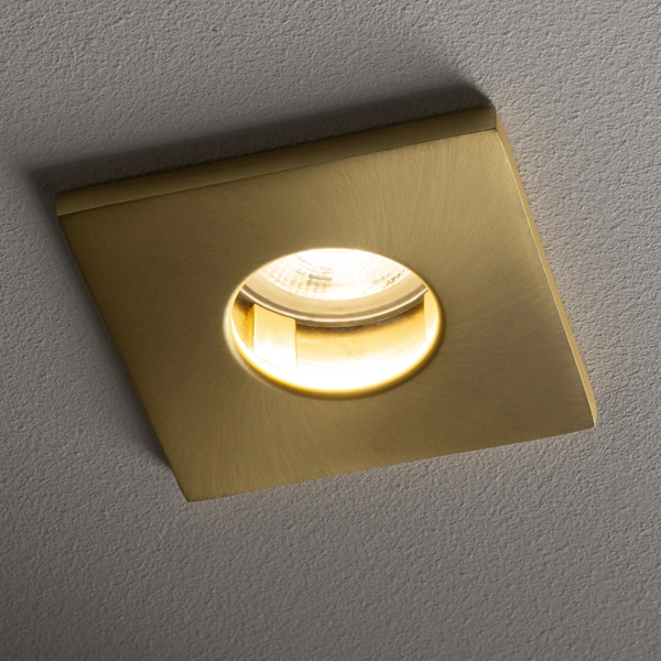 Lampa punktowa podtynkowa BAHIA dł. 8,5cm GU10 | mosiądz 10712