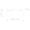 Plafon YOLI 2, biały, 2x40W G9, SL.1147