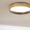 Plafon LED 30W Okrągły 57cm Naturalne Drewno 3 Barwy Świecenia CCT Abruzzo Vero Black