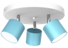 Lampa sufitowa DIXIE BLUE 3x GX53 szer. 30cm | niebieski