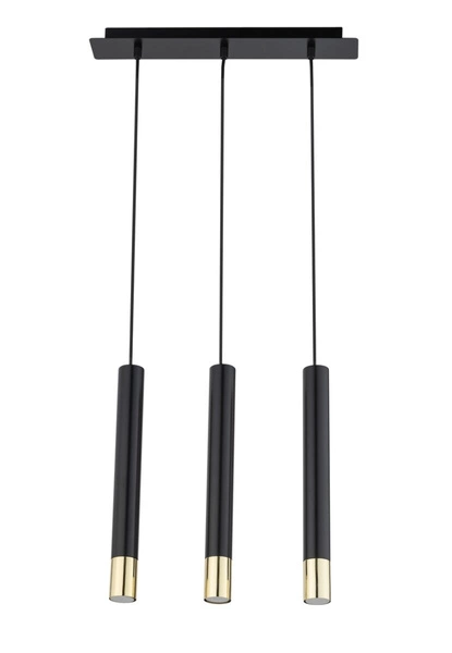 Lampa Sigma SOPEL GRAND 3 czarny/złoty lampa wisząca 33395