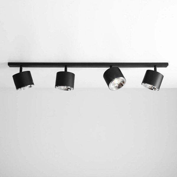 Aldex Lampa sufitowa BOT 4, 1047PL_L, czarna, 4x35W GU10