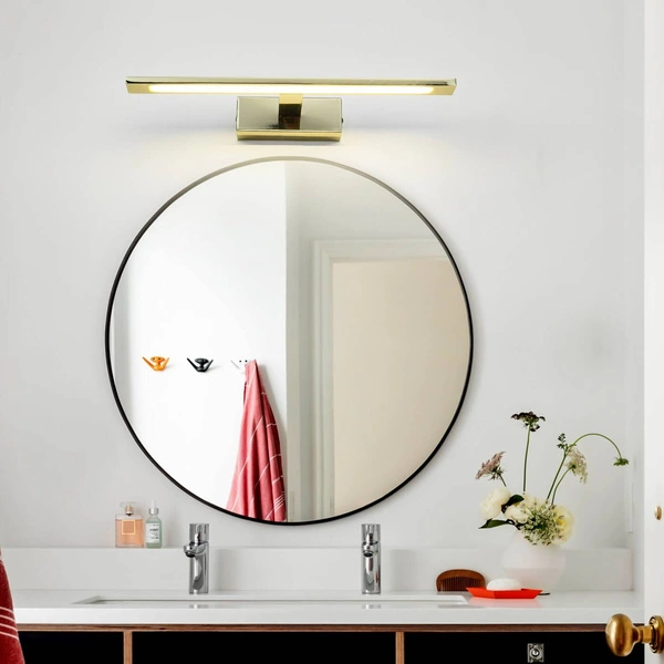 Złoty kinkiet nad lustro ISLA mały 41cm neutalna 4000K