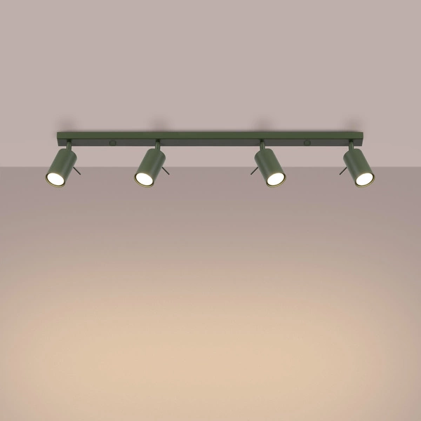 Plafon RING 4L zielony oliwkowy