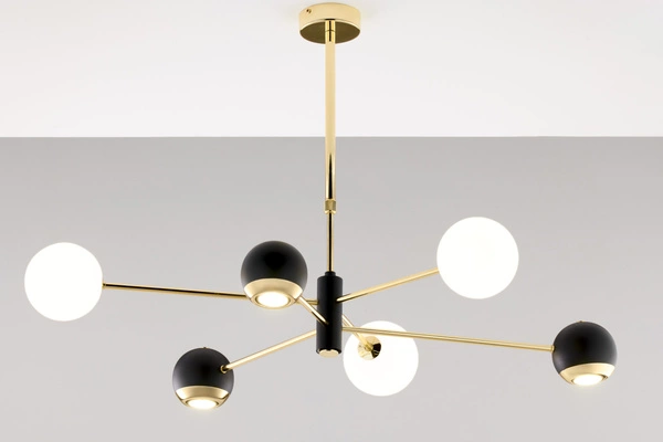 Nowoczesny Żyrandol MOKA wys. 47-69cm 3xG9 3xGU10
14W IP20 | Złoty