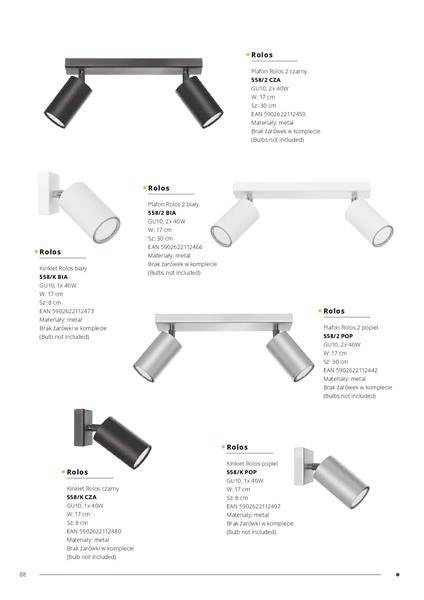 Plafon Rolos 3B biały