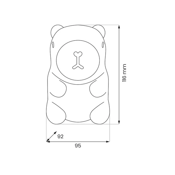Lampka dziecięca KAPIBARA