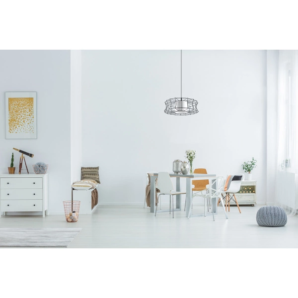 Industrialna lampa wisząca SALERNO SL.0300 Czarna 1xE27