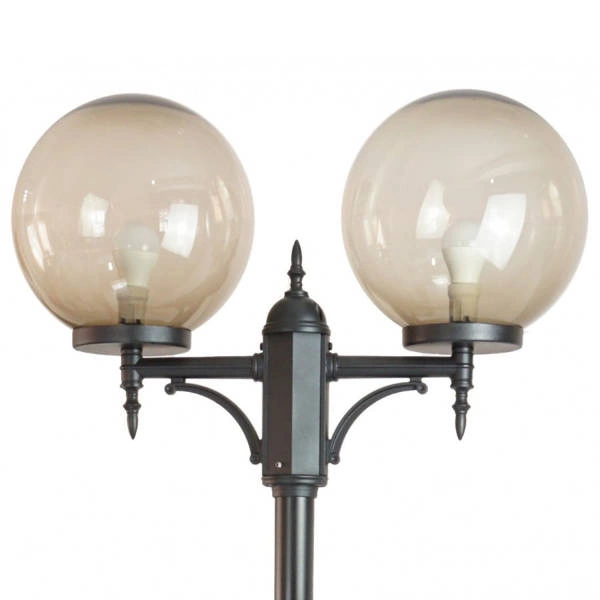 Lampa masztowa KULE CLASSIC OGMWN 2 300 latarnia 2-3metry IP43 | czarna