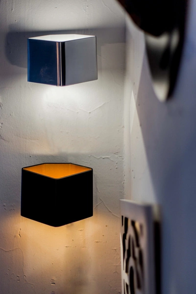 Kinkiet Space 1xLED Zintegrowany 140lm 2600K 6W Czarny Metal/Złoty Metal 1120104