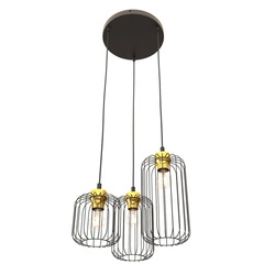 Lampa wisząca Emibig VANDER 3PREM BL GOLD 1364/3PREM