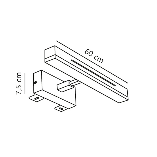 Kinkiet OTIS LED 3000K Biała ciepła Aluminium | Biały