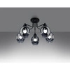 Żyrandol FILLAN 5, czarny/dymiony, 5x60W E27, SL.1145