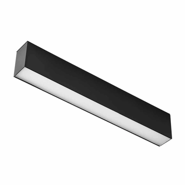 Lampa do szynoprzewodów trójfazowych MOON, czarna, 12W LED, barwa ciepła 3000K