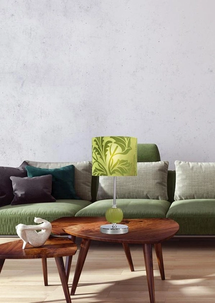 Lampa stołowa/nocna CORT 41-34724 chrom/zielony 1x60W E27