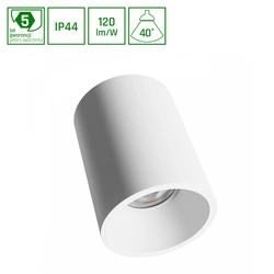 ORBITO NATYNKOWA 10W NW 230V 40ST IP44 UGR<19 RA90 FI75X100MM BIAŁY OKRĄGŁA 5 LAT