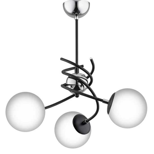 Lampa sufitowa ALFA SALSA CZARNO-BIAŁA 3xE14 50cm | 28593
