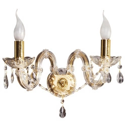 Kinkiet z kryształkami MARIA TERESA 22-94592 złoty/transparentny 2x40W E14