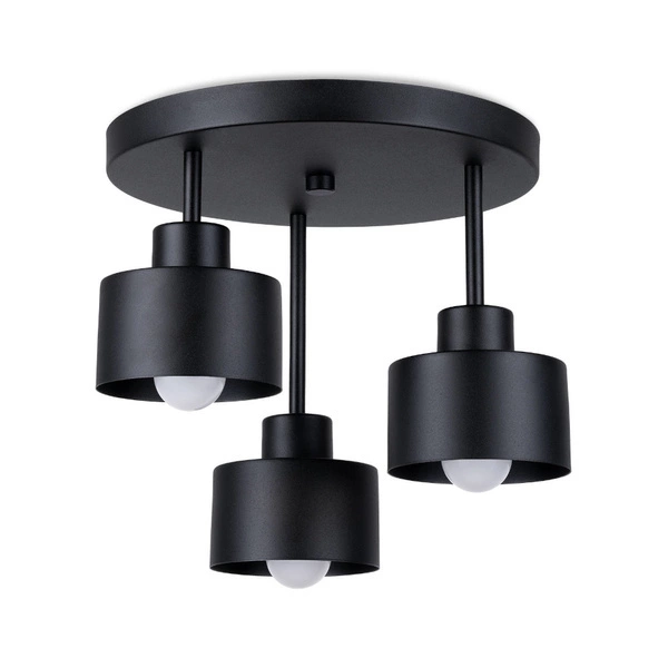 Lampa sufitowa SAVAR 3, czarna, 3x60W E27, SL.1131