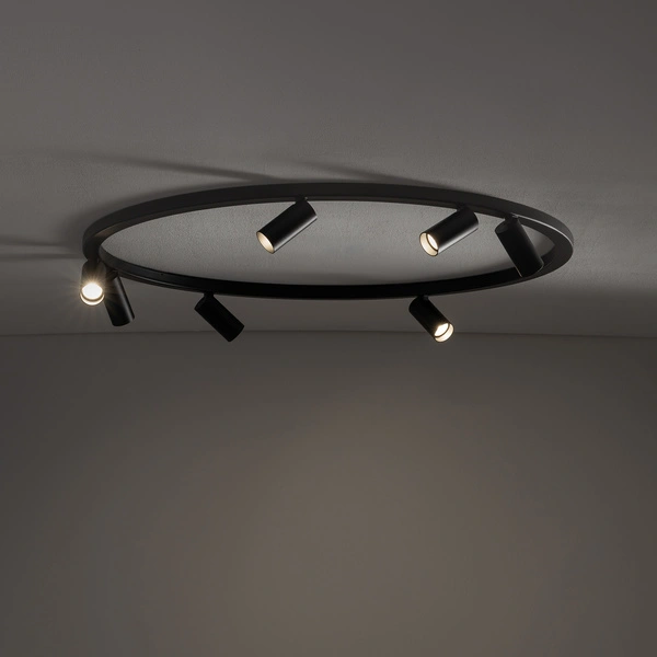 Lampa sufitowa FOURTY ROUND 11944 miniGU10 szer. 80cm | czarny