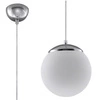 Lampa wisząca Sollux UGO 20 Stal, Szkło, Biały, 60W, SL.0263
