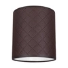 Abażur Cylinder E27 H20 Brązowy Tkanina A0842