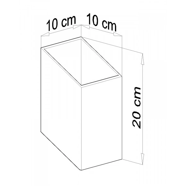 Kinkiet TUNNEL SLA.0198 Biały 1xG9