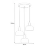Lampa wisząca K-JSL-1208/3P z serii DORO