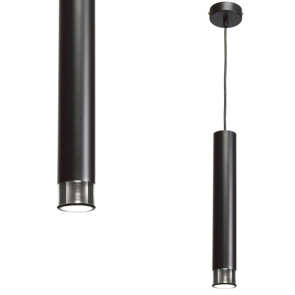 Nowoczesna lampa wisząca DANI BLACK/CHROME 1xGU10 MLP6231