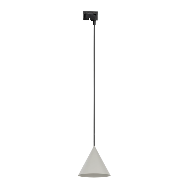 Lampa wisząca do szyny 1F TRACER CONO BEIGE E27 dług.158cm szer.19cm | Beżowy 10654