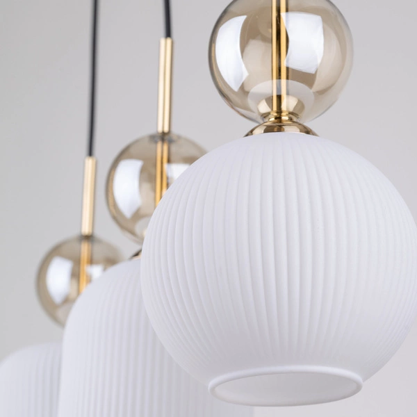SOPHIA COGNAC WHITE LAMPA WISZĄCA 3XE14