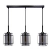Lampa wisząca JONERA, 33-08435, czarny/dymiony, 3x40W E27