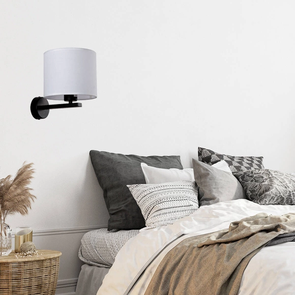 Kinkiet czarno biały CECINA