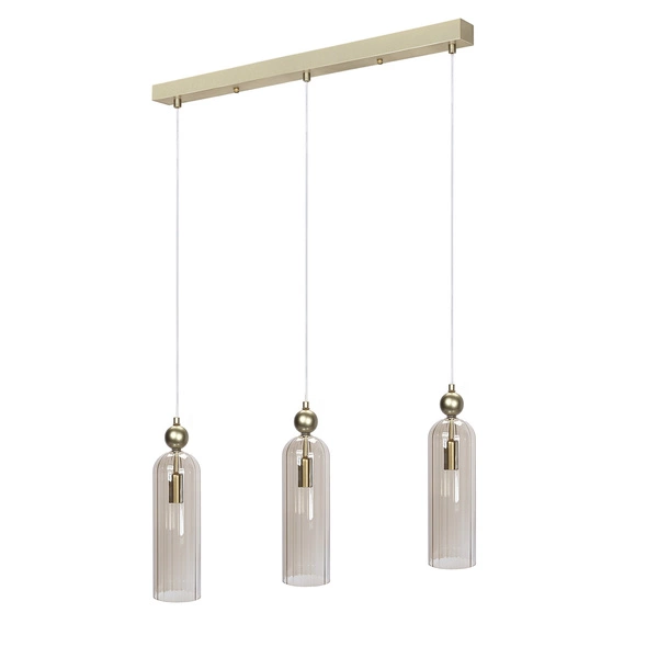 Lampa Dekoracyjna Wisząca AM202 3xE14 Złota Regina
