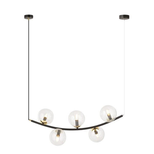 Lampa wisząca Emibig RITZ 5 BL TRANSPARENT 1296/5