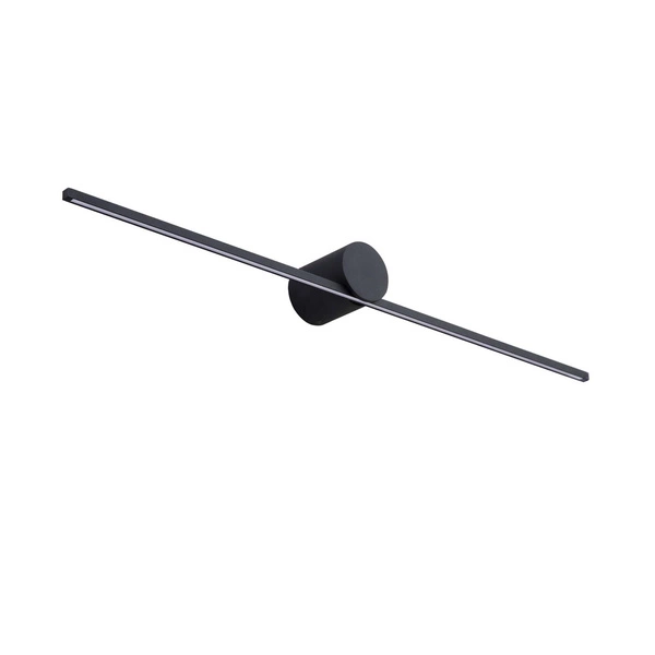 Kinkiet Modern Slim L, czarny, 8W LED, barwa ciepła 3000K, IP44