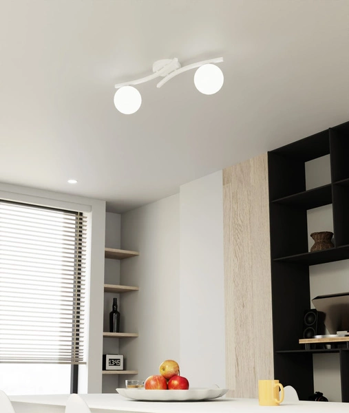 Lampa sufitowa Emibig OPUS 2 WH OPAL 1392/2