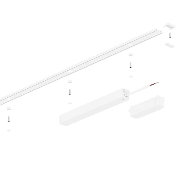 Slim Magnetic Track Szyna Natynk Biały 100cm + zaślepki