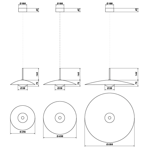 Lampa wisząca LAREDO M | śr. 40cm