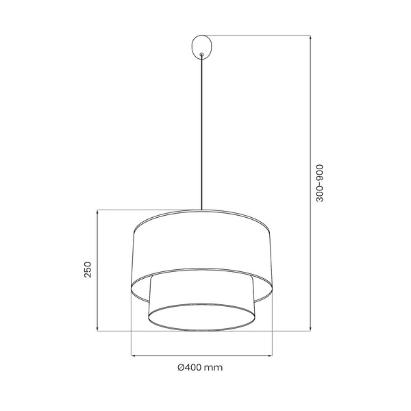 Lampa wisząca BUENO 1xE27