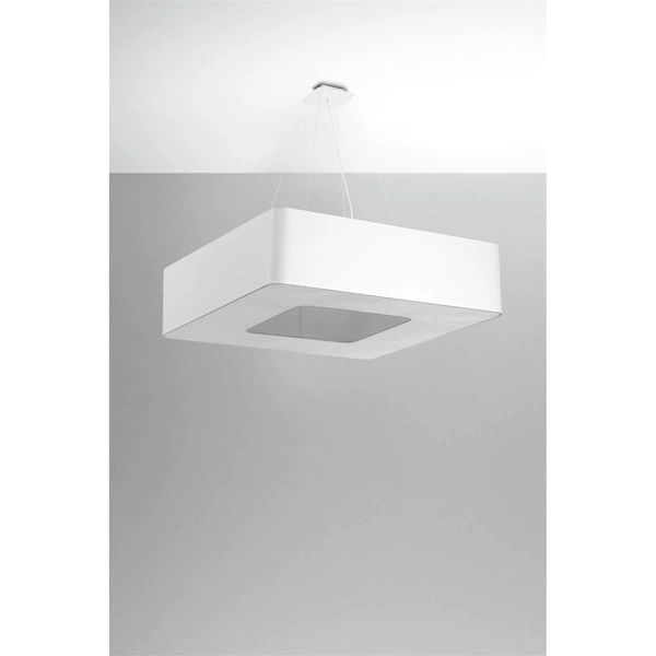 Nowoczesna lampa wisząca URANO, SL.0827, 80 cm, biała, 8x60W E27