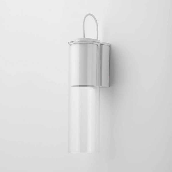 Kinkiet Manacor, biały/transparentny, 1x50W GU10