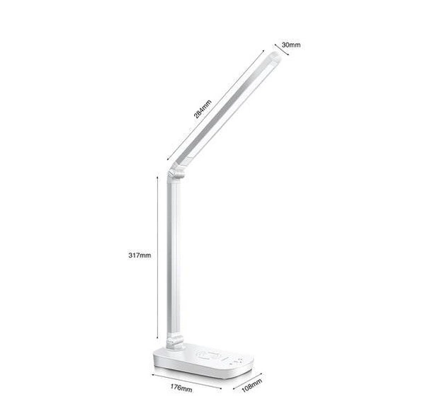 Lampa biurkowa LED LIGHT11 5W biała z ładowarką indukcyjną