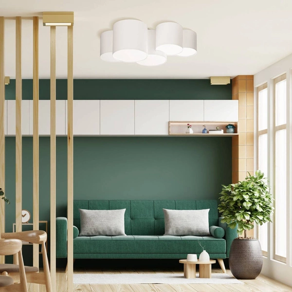 Nowoczesna lampa sufitowa MONA WHITE 3443 5xE27 3443